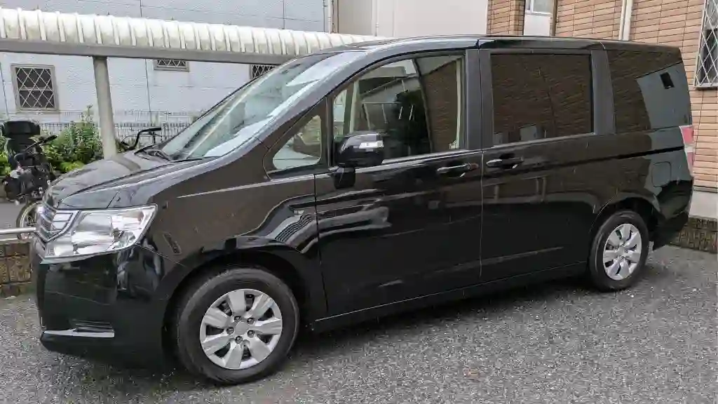 ボディコーティングされた車