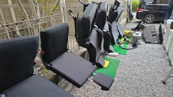 浸水車シート洗浄