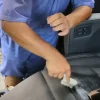 パンチングレザーシートの清掃